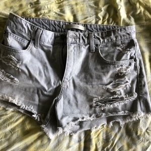 “Joes” distressed jean shorts